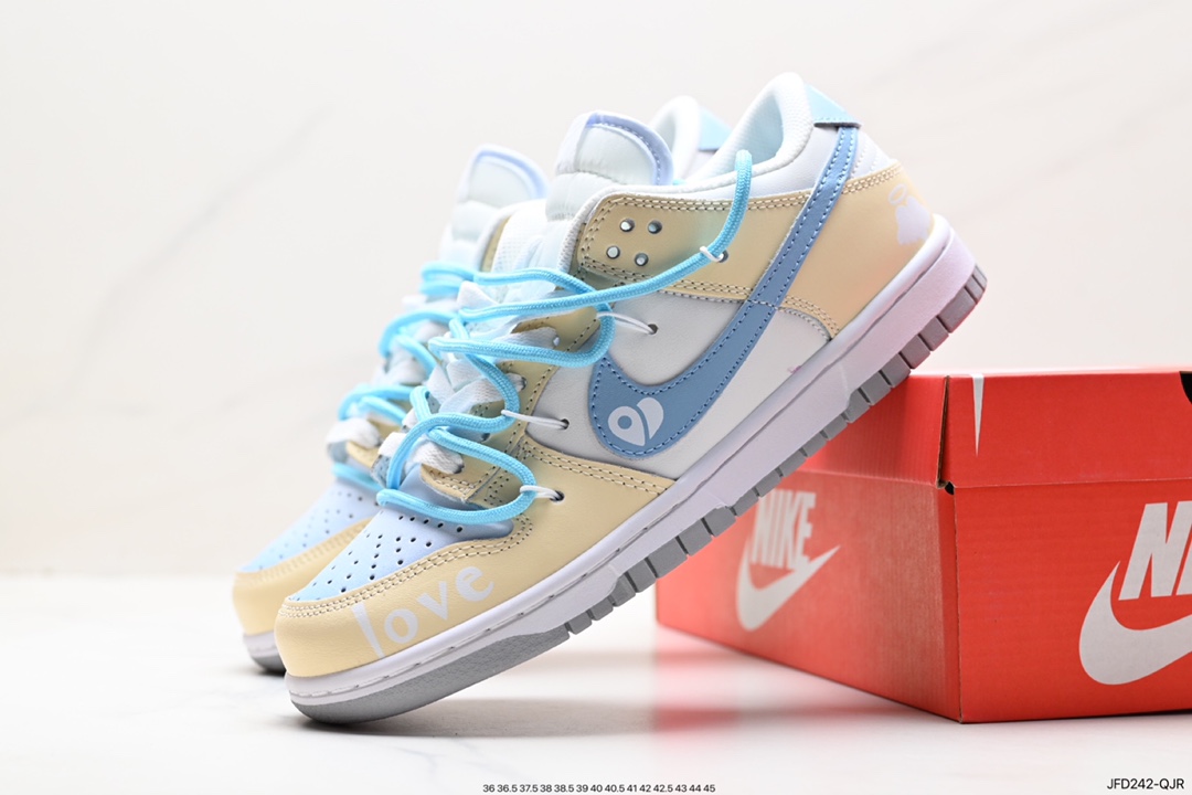 170 Nike SB Dunk Low”Milk White/Pink/Smile“扣篮板鞋 采