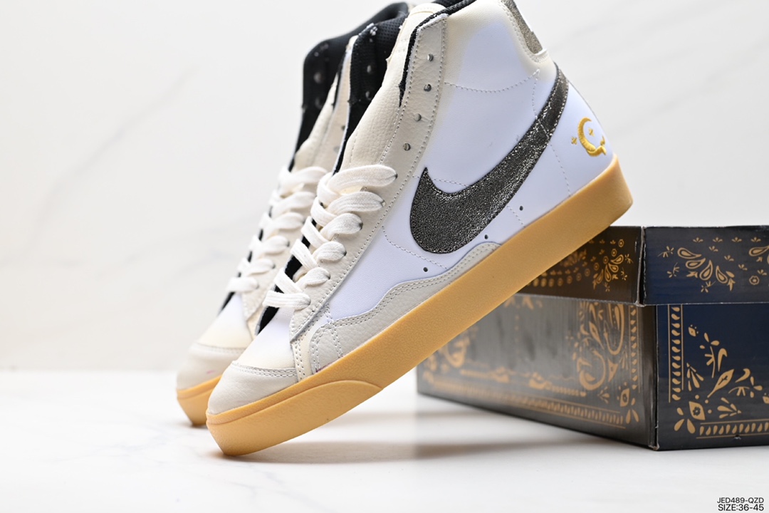 Nike Blazer Mid '77 VNTG classic trailblazer high top versatile casual sports shoes FQ8173-104