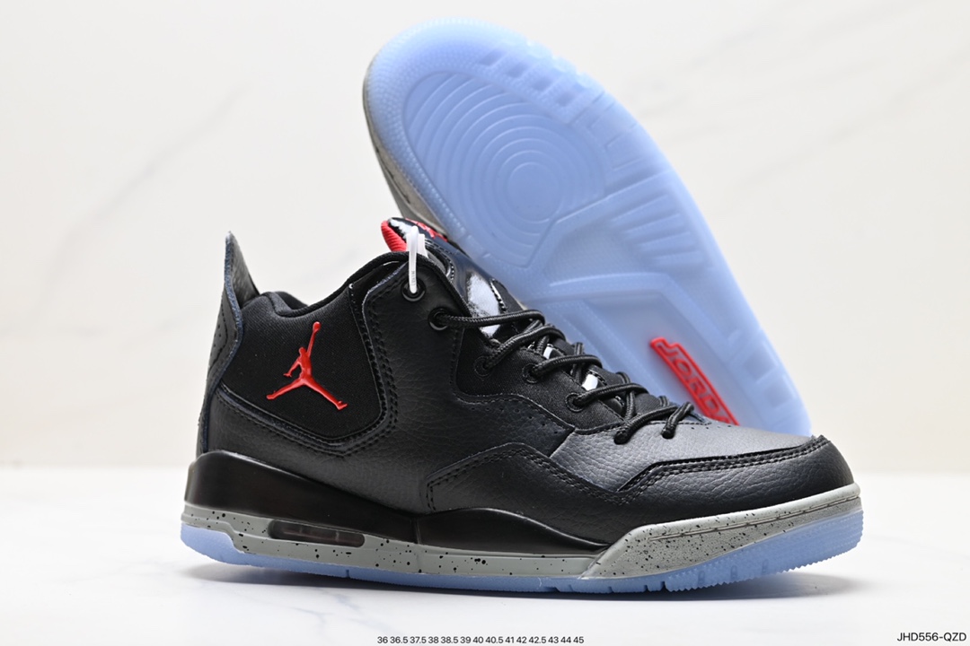 190 Nike Air Jordan Courtside 23迈克尔·乔丹AJ3代简版中帮篮球鞋“皮革黑白红” CD1522-100