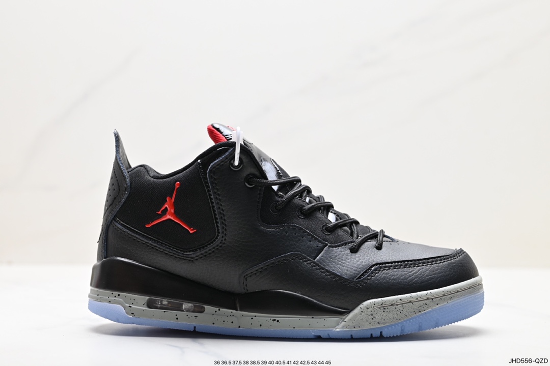 190 Nike Air Jordan Courtside 23迈克尔·乔丹AJ3代简版中帮篮球鞋“皮革黑白红” CD1522-100