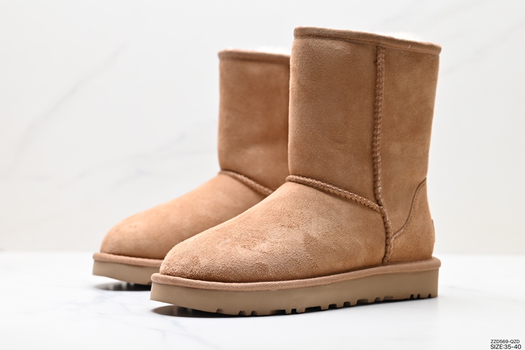 250 纯原 UGG 6109 周冬雨Mini中靴秋冬羊皮毛一体雪地靴