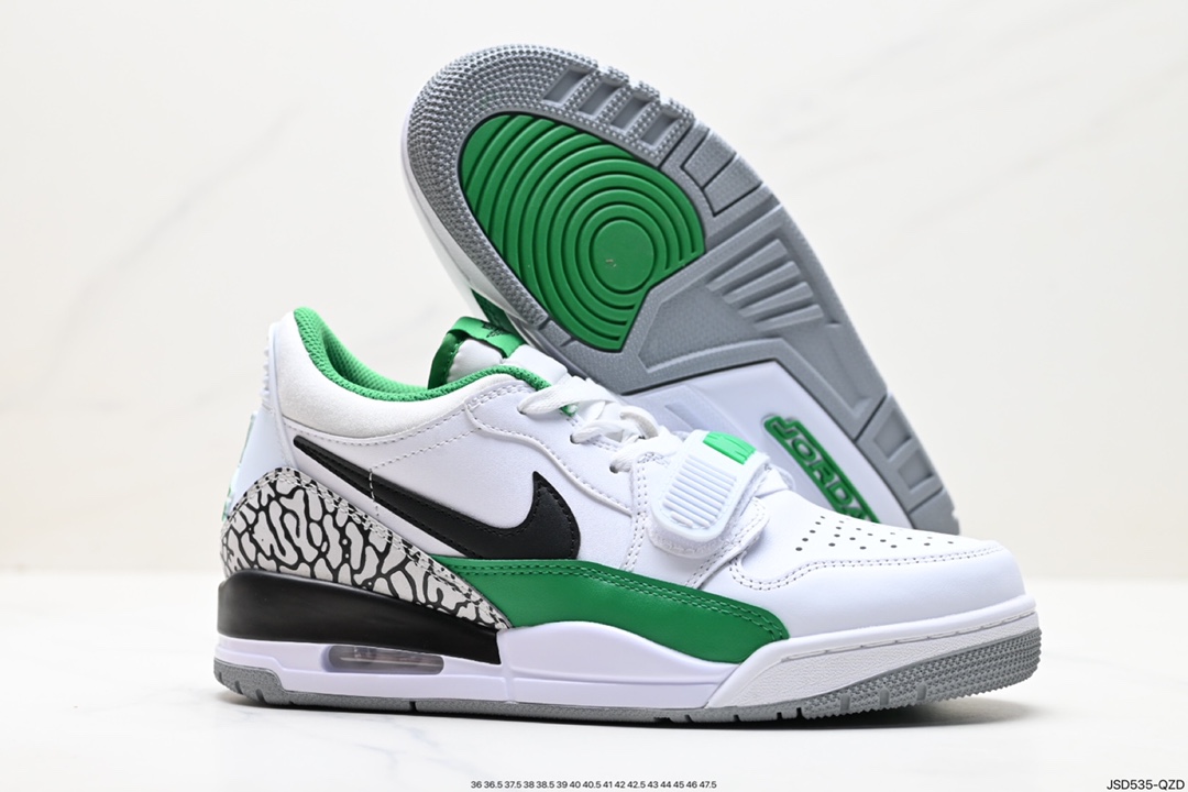 200 耐克Nike Air Jordan Legacy 312 Low”White/Pine Green“乔丹篮球鞋 FN3407-101