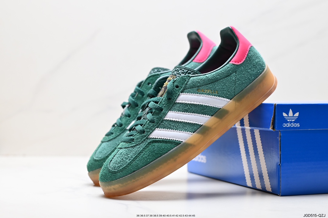 180 阿迪达斯Adidas originals Gazelle Indoor 浅紫白 IG5929