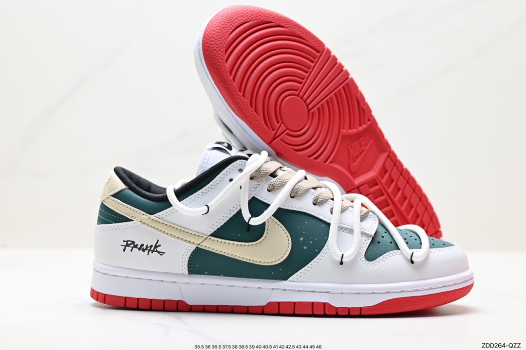 Nike SB Dunk Low ”Green/Beige” Deconstruction Rope Series Low-top Casual Sports Skateboard Shoes FD9762-061