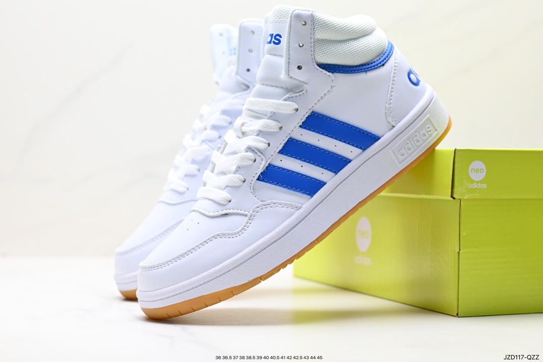 adidas HOOPS 3.0 all-match single item tennis sports casual high-top sneakers GY4745