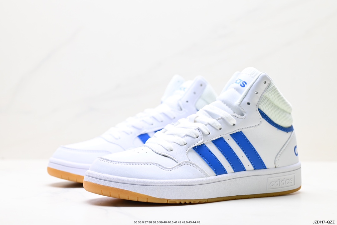 adidas HOOPS 3.0 all-match single item tennis sports casual high-top sneakers GY4745