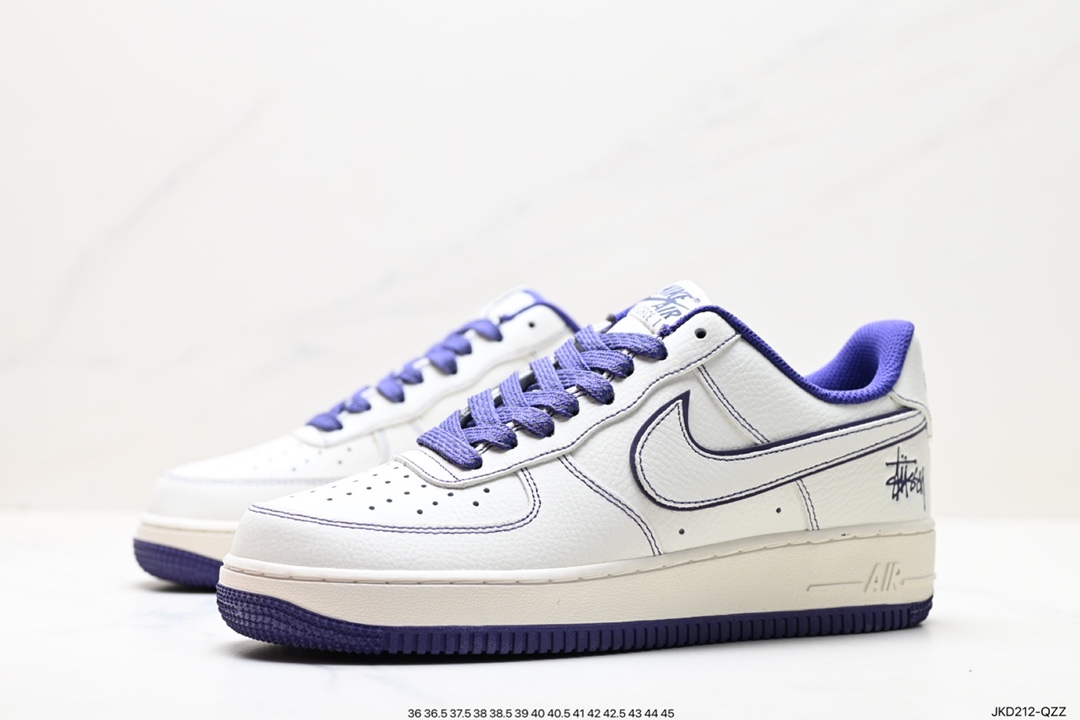 160 Nike Air Force 1 Low 耐克 空军一号 低帮 白紫 UN1635-555