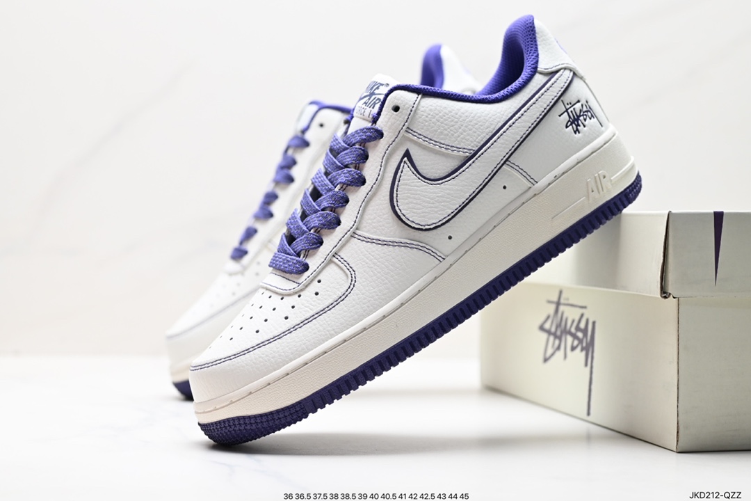 160 Nike Air Force 1 Low 耐克 空军一号 低帮 白紫 UN1635-555