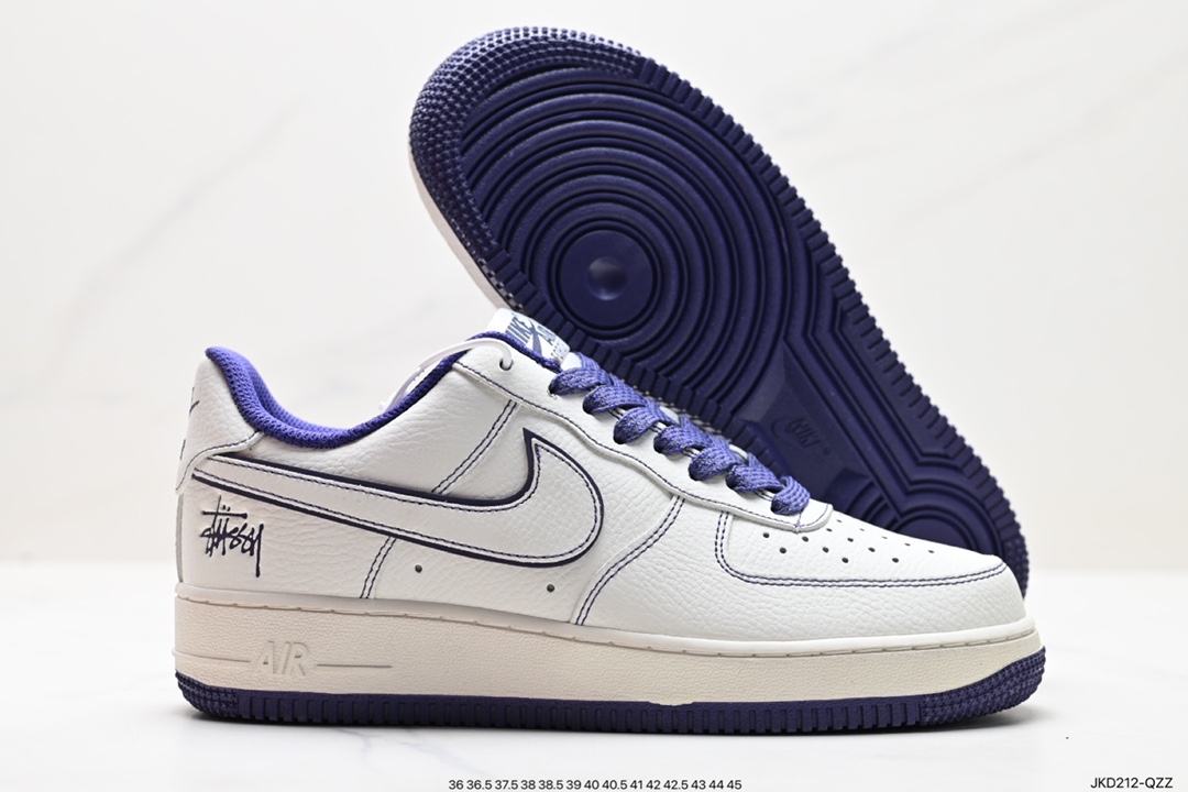 160 Nike Air Force 1 Low 耐克 空军一号 低帮 白紫 UN1635-555