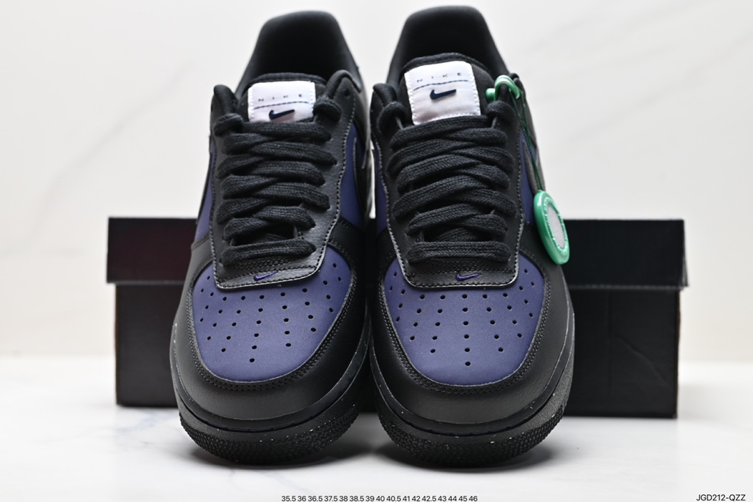 180 官方新色,耐克Nike Air Force 1’07 Low LV8”Black Indigo”空军一号 DZ2708-500