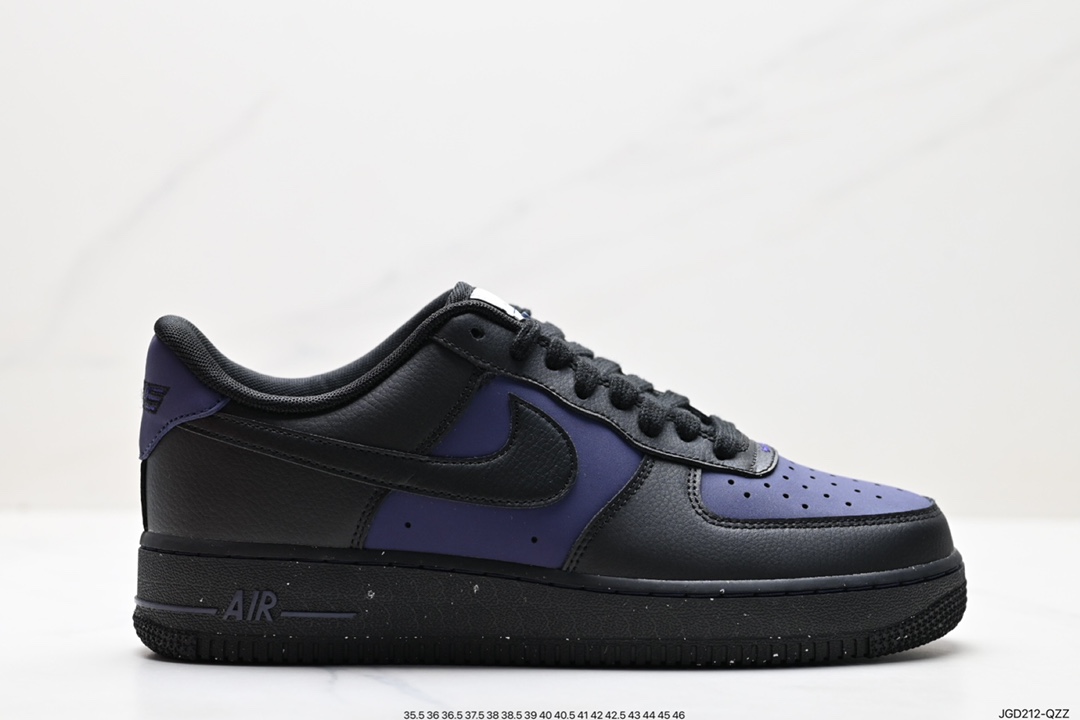 180 官方新色,耐克Nike Air Force 1’07 Low LV8”Black Indigo”空军一号 DZ2708-500