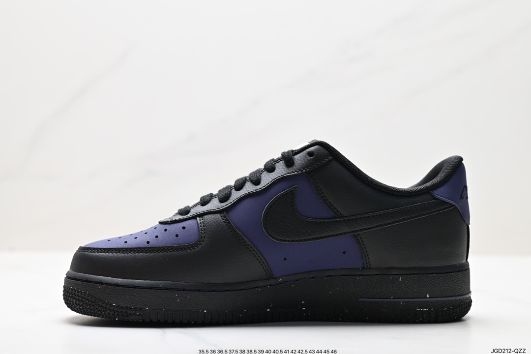 180 官方新色,耐克Nike Air Force 1’07 Low LV8”Black Indigo”空军一号 DZ2708-500