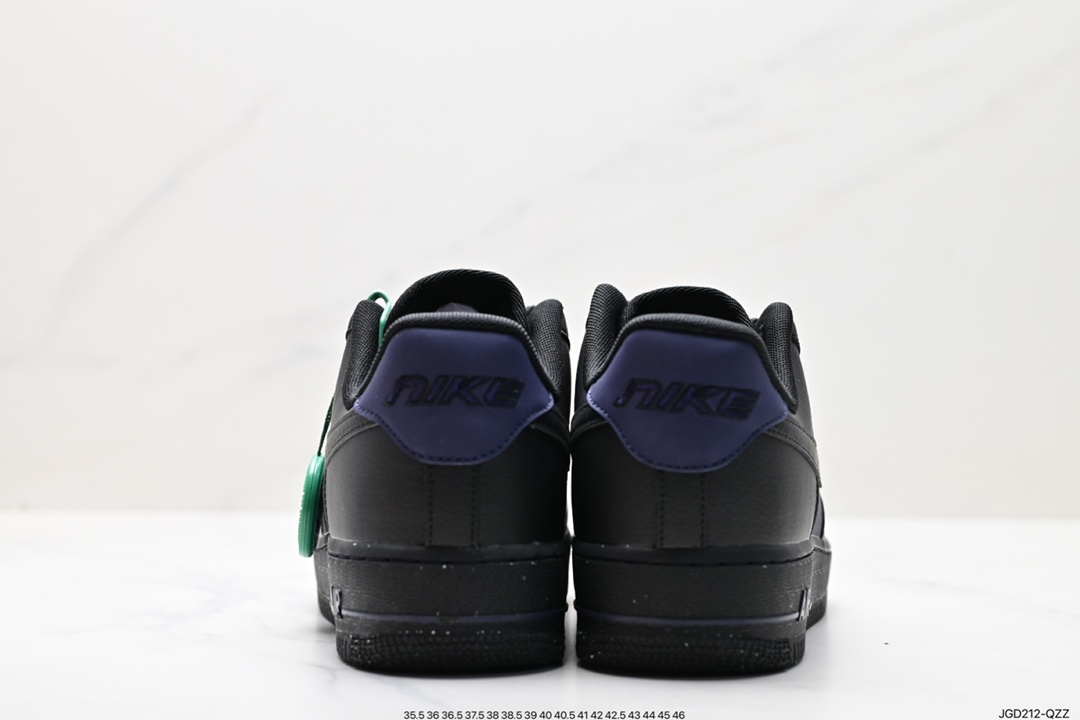 180 官方新色,耐克Nike Air Force 1’07 Low LV8”Black Indigo”空军一号 DZ2708-500