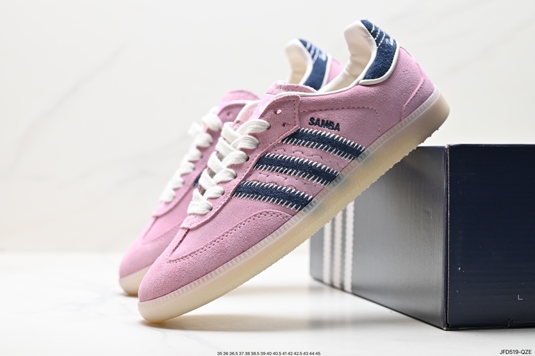 170 阿迪达斯三叶草Adidas Originals Samba Vegan OG”SPD“桑巴舞板鞋  IG4198