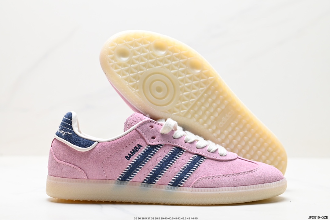 170 阿迪达斯三叶草Adidas Originals Samba Vegan OG”SPD“桑巴舞板鞋  IG4198