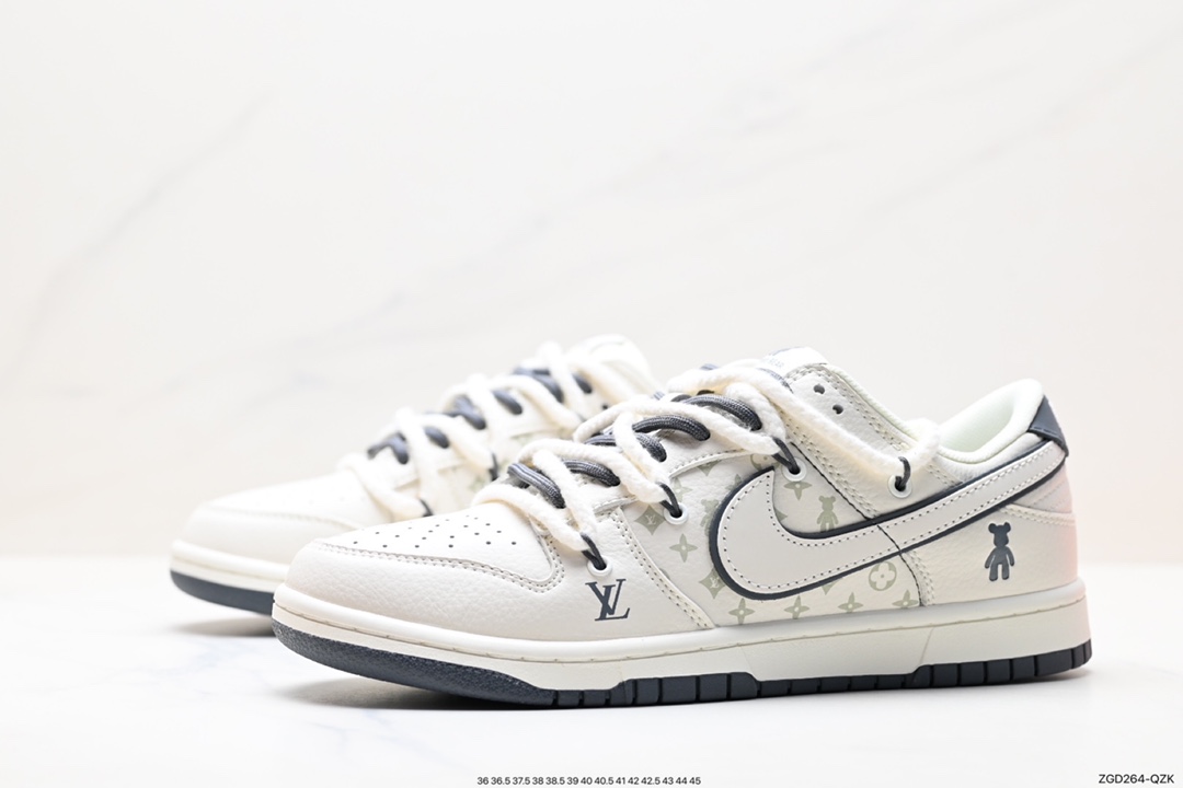 290 耐克NK Dunk Low Retro ”DIY绑带高端定制“ 低帮休闲运动板鞋  FC1688-136