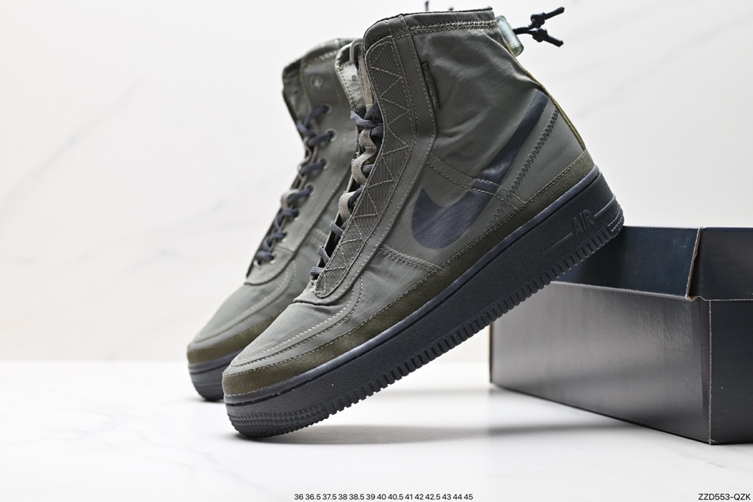 250 耐克NIKE Air Force 1 Hi Shell 空军一号防水机能高帮板鞋  DQ6069-200