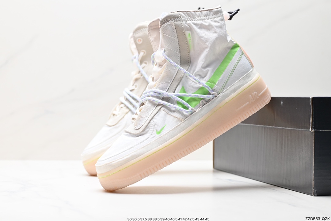 250 耐克NIKE Air Force 1 Hi Shell 空军一号防水机能高帮板鞋  DQ6069-200