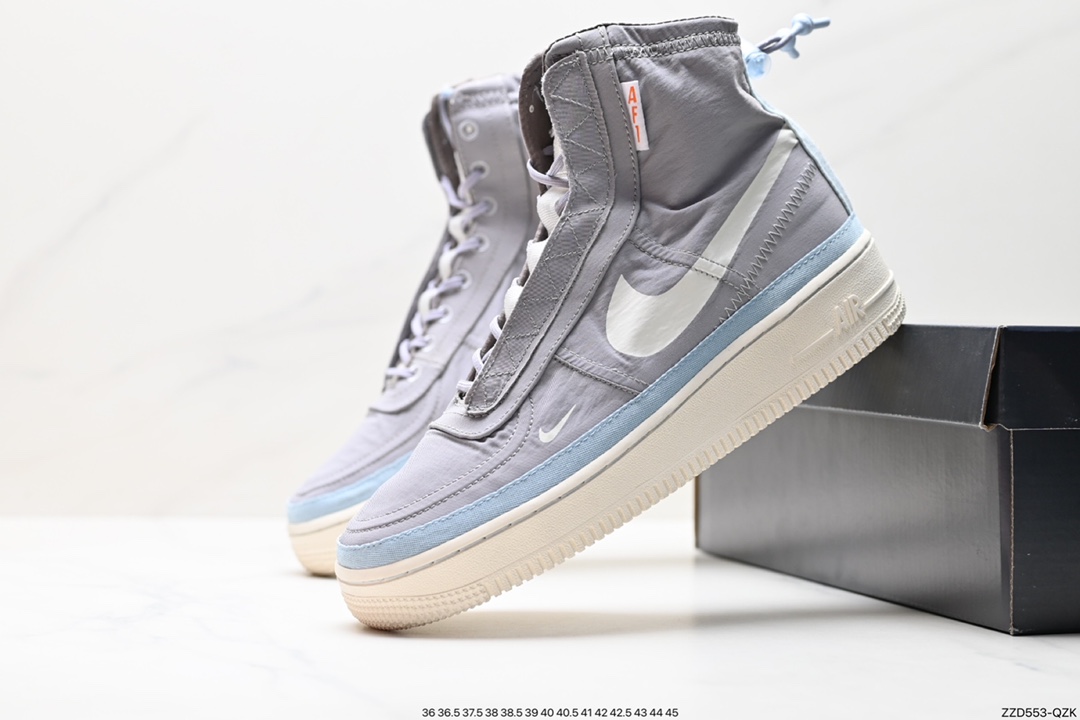 250 耐克NIKE Air Force 1 Hi Shell 空军一号防水机能高帮板鞋  DQ6069-200