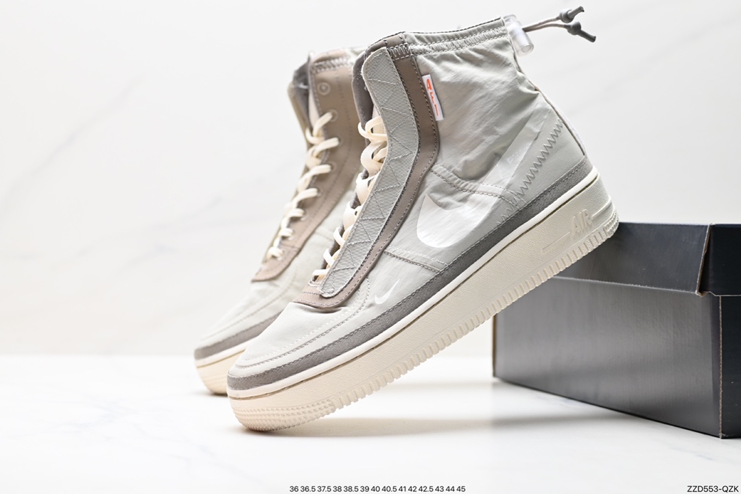 250 耐克NIKE Air Force 1 Hi Shell 空军一号防水机能高帮板鞋  DQ6069-200