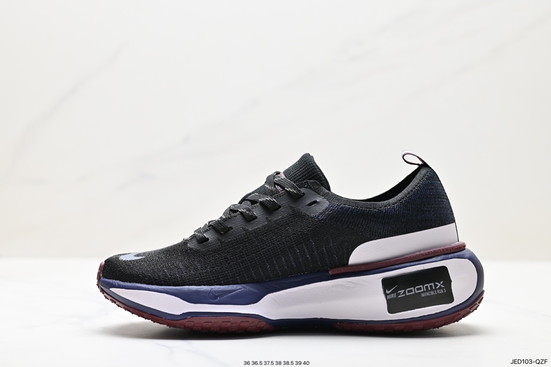 150 耐克NIKE ZOOMX INVINCIBLE RUN FK3 短跑马拉松系带系列轻量休闲运动慢跑鞋  DR2660-004