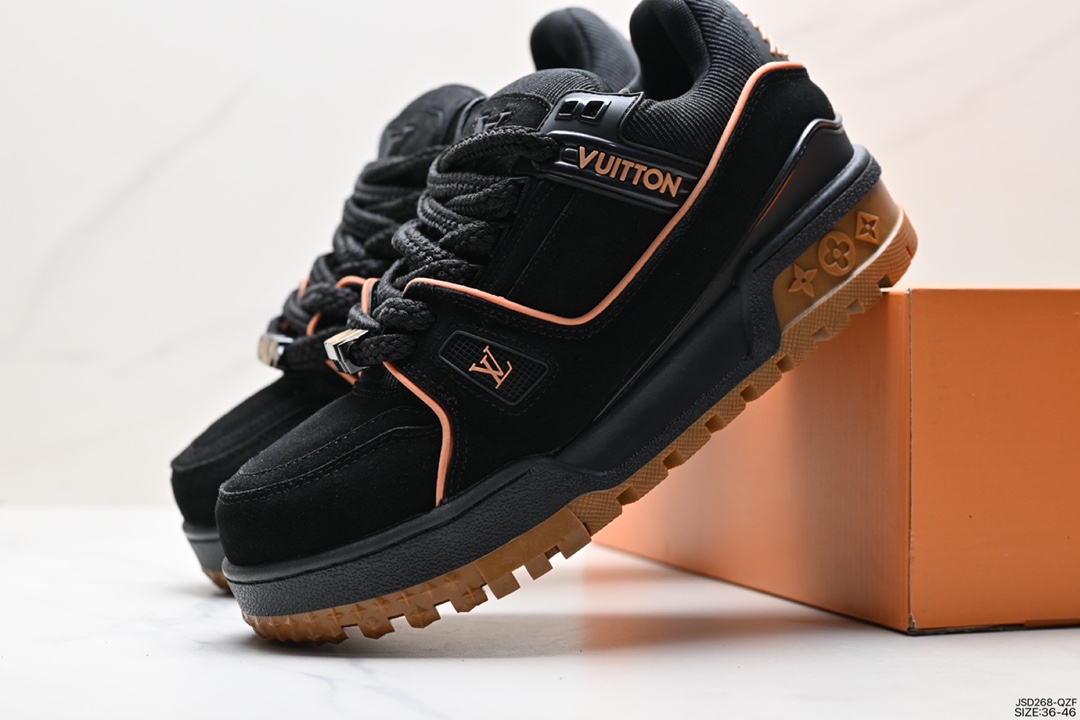 200 Louis Vuitton Trainer Maxi Low Sneaker 面包版马克西篮球板鞋