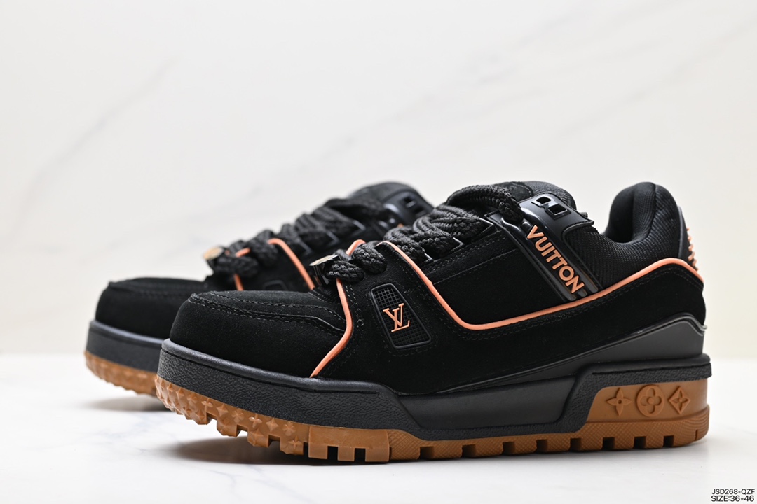 200 Louis Vuitton Trainer Maxi Low Sneaker 面包版马克西篮球板鞋