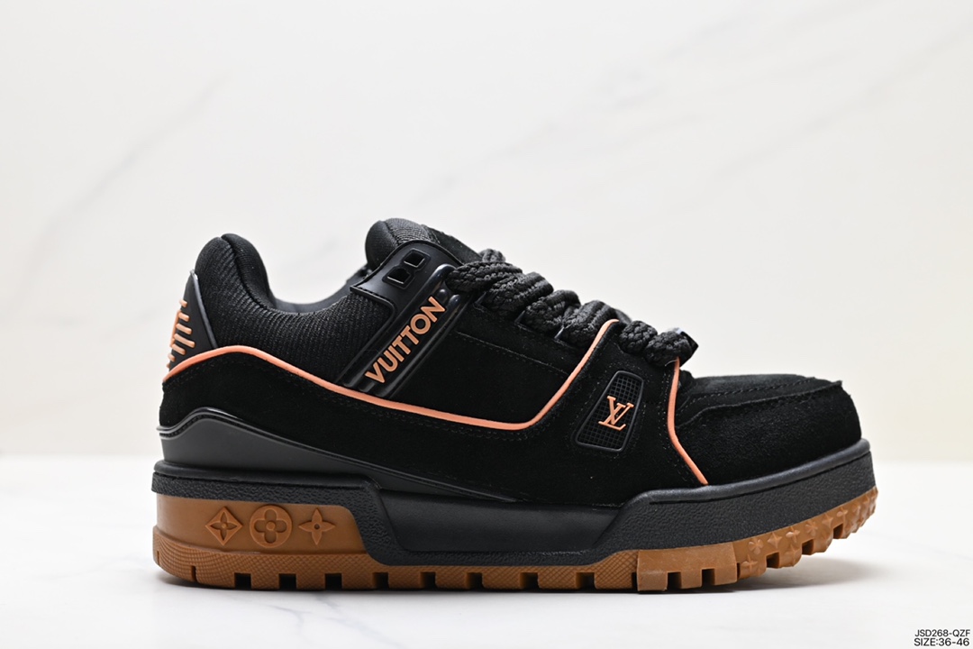 200 Louis Vuitton Trainer Maxi Low Sneaker 面包版马克西篮球板鞋