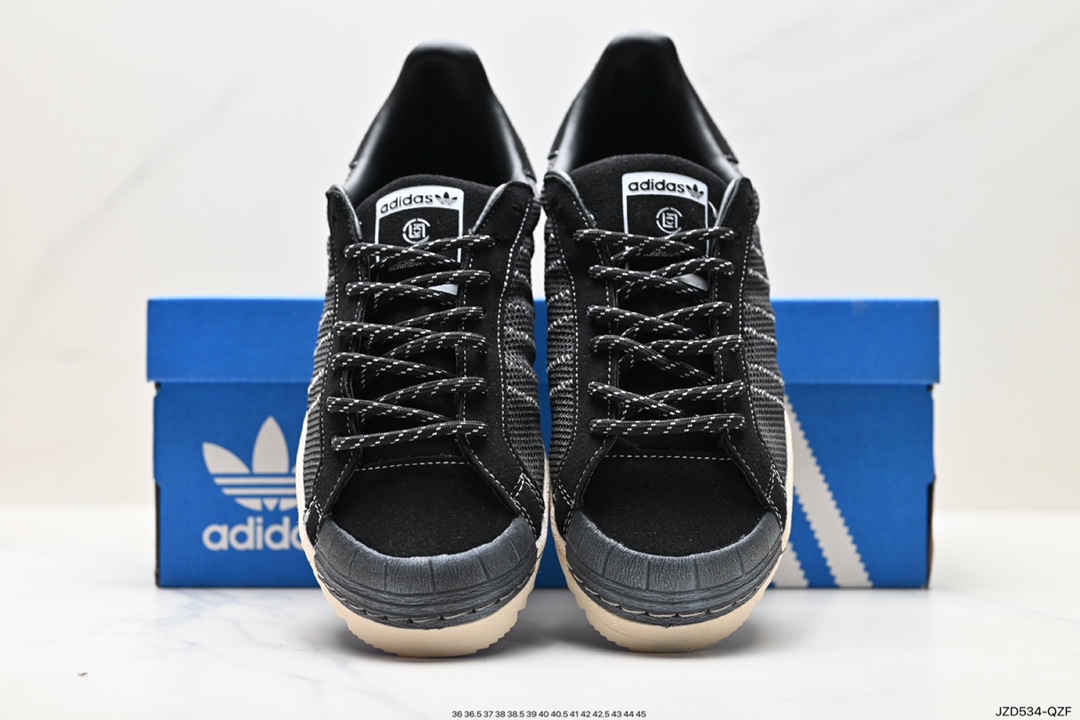 140 阿迪达斯Adidas三叶草 PNS Superstar 贝壳头系列低帮经典百搭休闲运动板鞋  IE8879