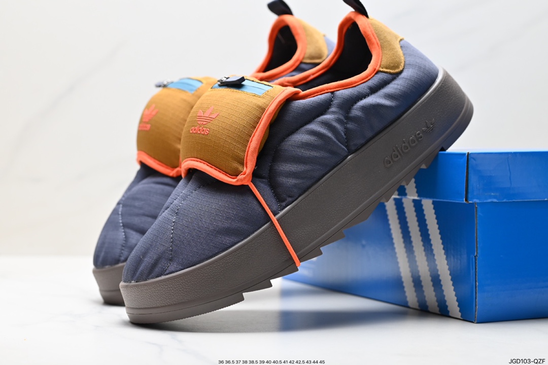 180 Adidas PUFFYLETTE 阿迪达斯三叶草 毛毛虫 复古运动鞋  IF3956