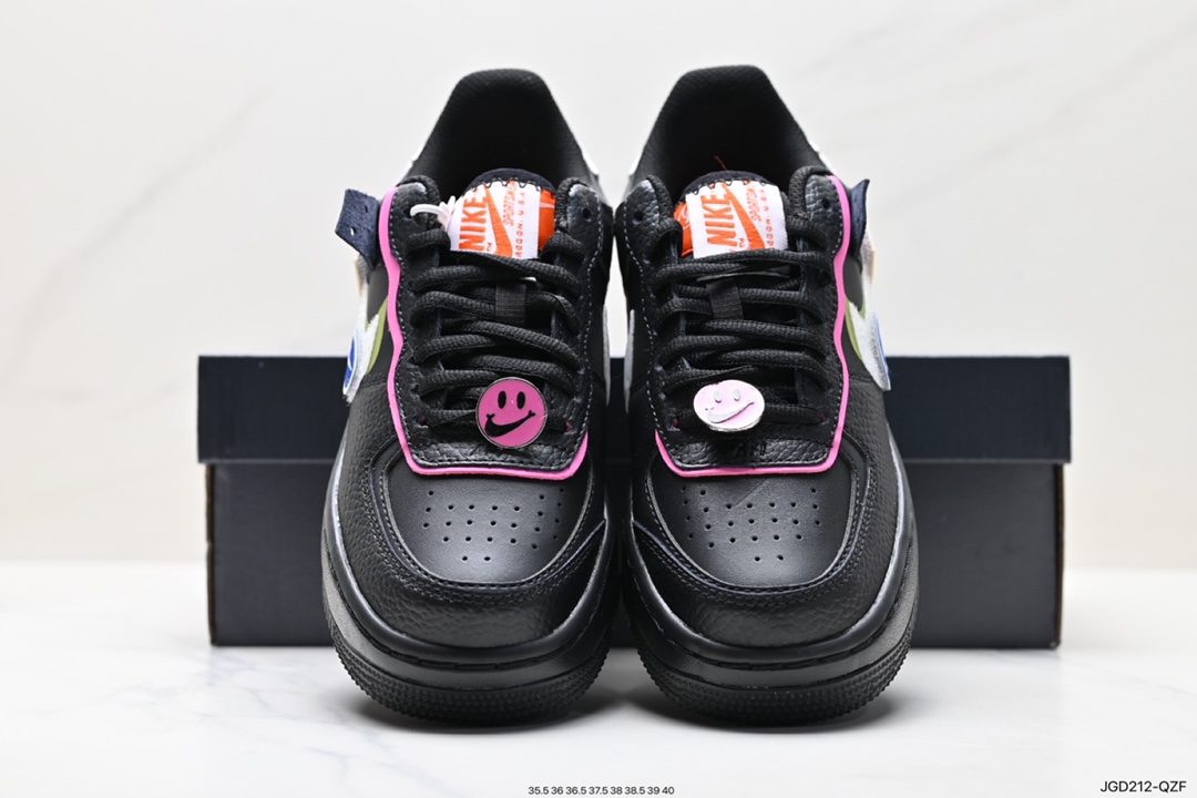 180 Nike WMNS Air Force 1 Shadow 马卡龙军空一号轻增量高低帮搭百板鞋 CU4743-001