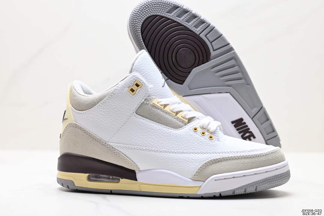 125 耐克Nike Air Jordan 3 RetroDesert Cement"迈克尔·乔丹AJ3代中帮复古休闲运动文化篮球鞋  DH3434-110