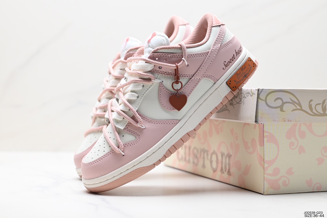 180 Nike SB Dunk Low”Milk White/Pink/Smile“扣篮系列低帮休闲运动滑板板鞋 DD1391-300