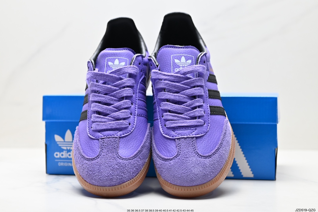 140 阿迪达斯三叶草Adidas Originals Samba Vegan OG”SPD“桑巴舞系板鞋  IE7012