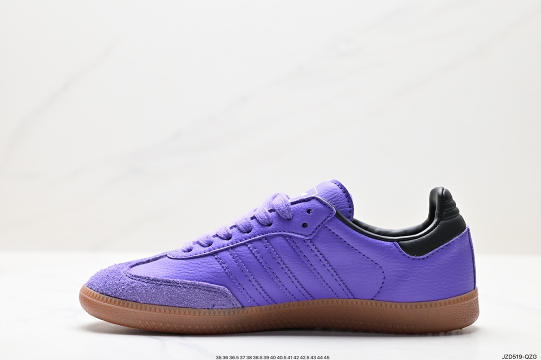 140 阿迪达斯三叶草Adidas Originals Samba Vegan OG”SPD“桑巴舞系板鞋  IE7012