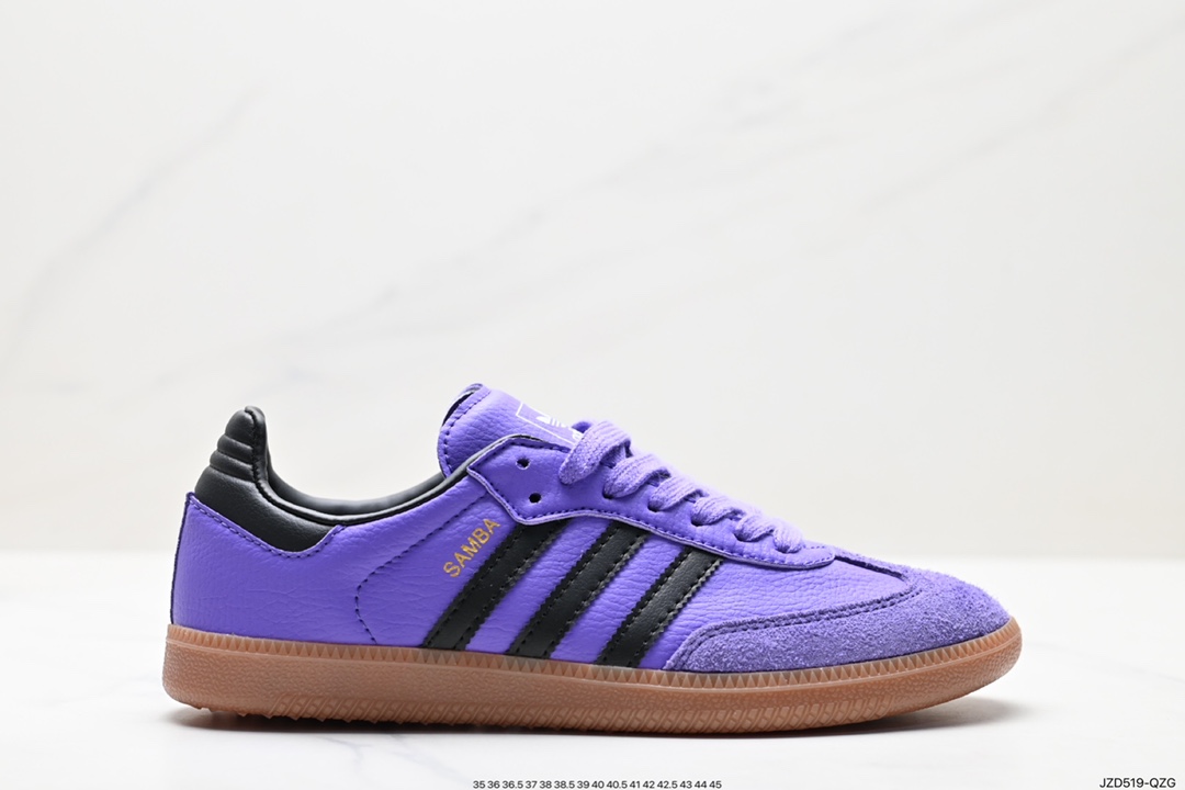 140 阿迪达斯三叶草Adidas Originals Samba Vegan OG”SPD“桑巴舞系板鞋  IE7012