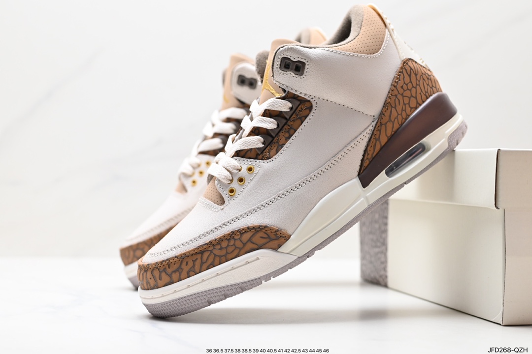 170 Air Jordan 3 Retro ”Hide and Sneak“ 白灰棕  CT8523-102