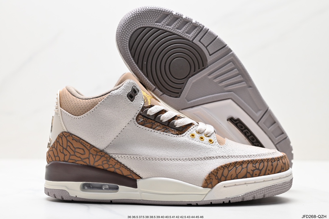 170 Air Jordan 3 Retro ”Hide and Sneak“ 白灰棕  CT8523-102