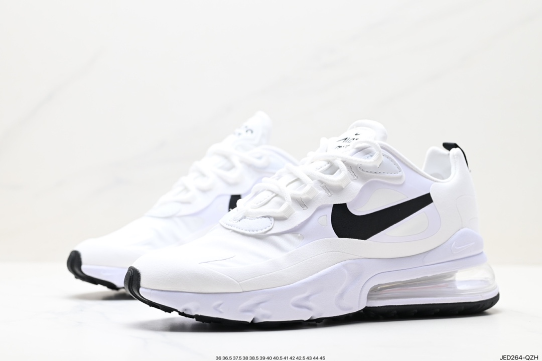 150 耐克Nike Air Max 270 React QP ”White/Light Blue“270瑞亚赛车系列后半掌气垫百搭运动慢跑鞋  CI3989-101