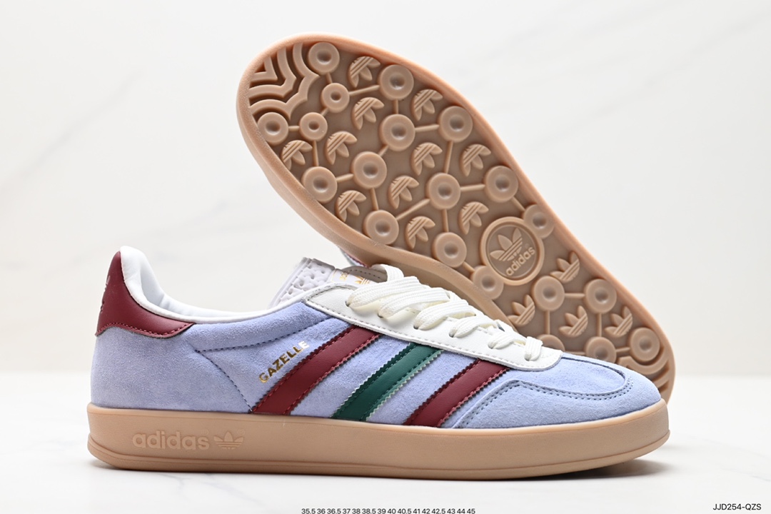 130 阿迪达斯Adidas originals Gazelle Indoor ”浅紫白“ HQ9016