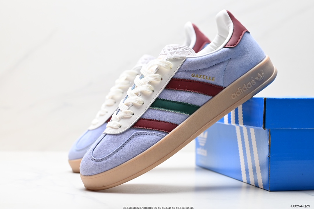 130 阿迪达斯Adidas originals Gazelle Indoor ”浅紫白“ HQ9016