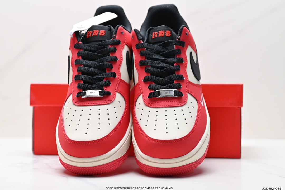 180 耐克Nike Air Force 1 Low 空军一号低帮百搭休闲运动板鞋  BS9055-718