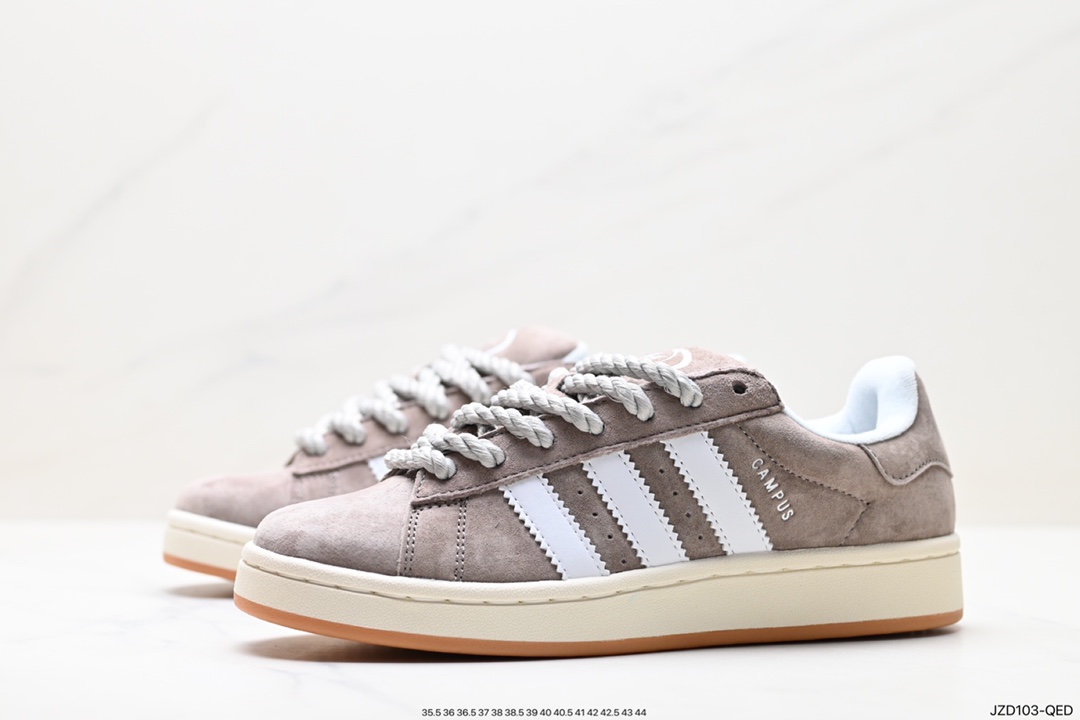 140 Adidas Originals Campus 00s 学院系列 面包风经典复古低帮百搭休闲运动板鞋  HQ8707