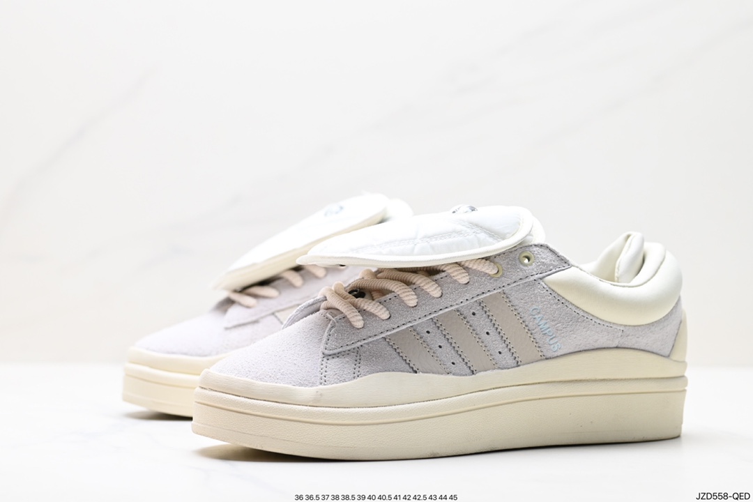 140 Bad Bunny x adidas originals Campus 坏痞兔白色休闲运动板鞋 FZ5823