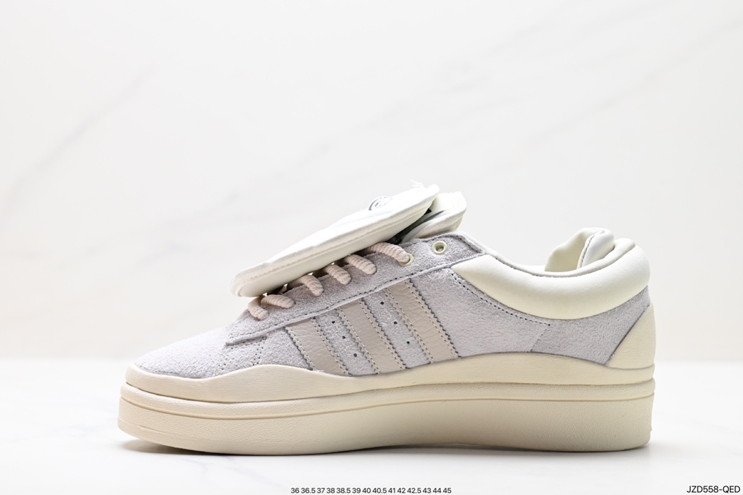 140 Bad Bunny x adidas originals Campus 坏痞兔白色休闲运动板鞋 FZ5823