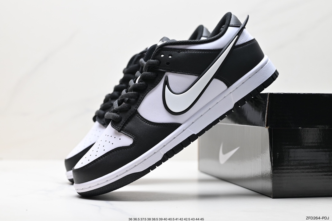 280 Nike SB Dunk Low Twist”Panda“扣篮加强版系列低帮休闲运动滑板板鞋“黑白熊猫立体钩子JD1828-310