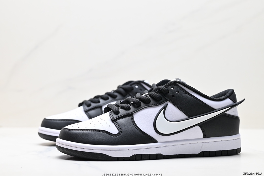 280 Nike SB Dunk Low Twist”Panda“扣篮加强版系列低帮休闲运动滑板板鞋“黑白熊猫立体钩子JD1828-310