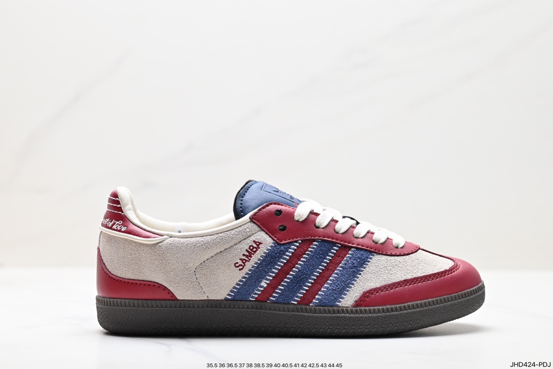 190 阿迪达斯三叶草Adidas Originals Samba Vegan OG”SPD“桑巴舞板鞋  ID6023