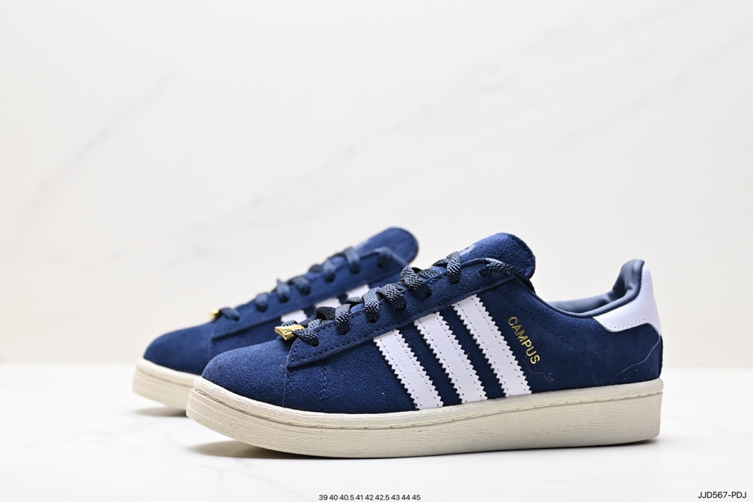 130 Adidas 阿迪达斯 Campus 80S 三叶草校园休闲板鞋 经典百搭情侣板鞋  IF3379