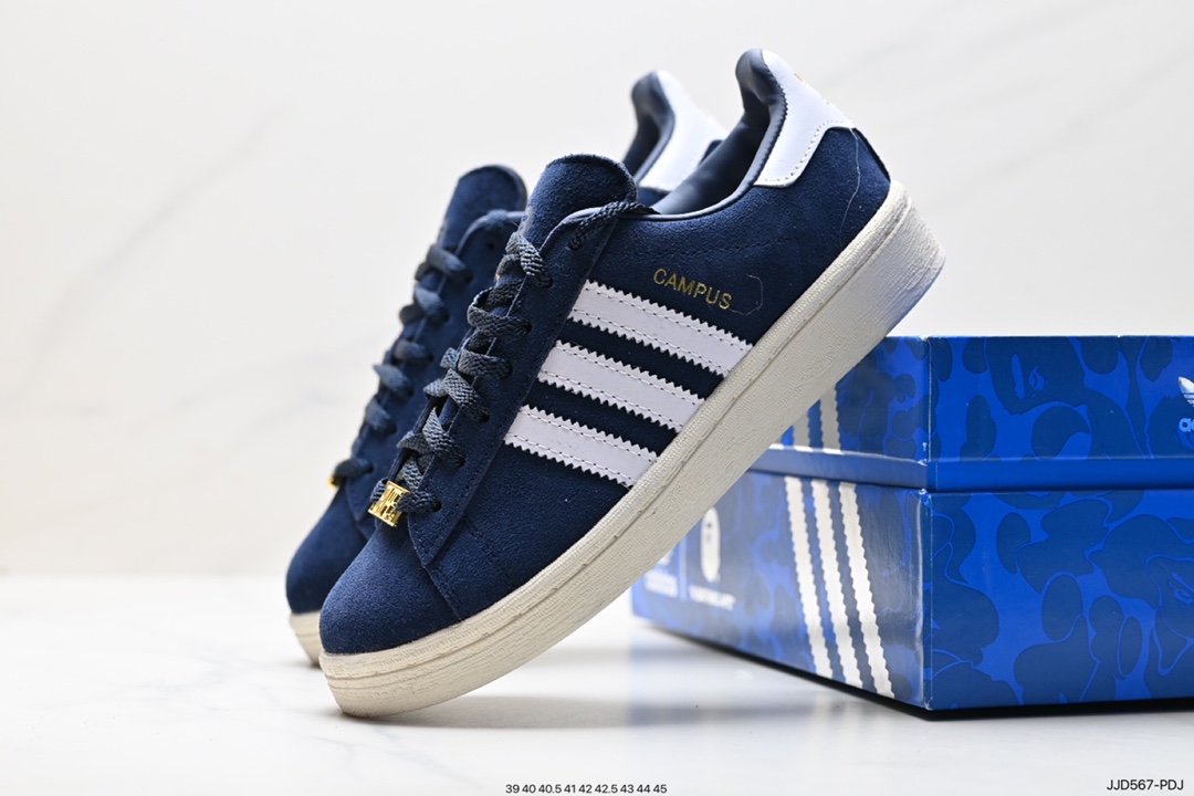 130 Adidas 阿迪达斯 Campus 80S 三叶草校园休闲板鞋 经典百搭情侣板鞋  IF3379